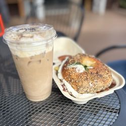 Seed kitchen & bagelry - Miss Figgy Sandwich and a "Special"Pumpkin Latte.