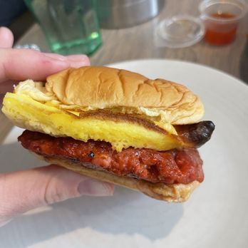 Kasama - Breakfast sandwich/ longansia, egg and cheese - Filipino Near Me - Chicago, Illinois