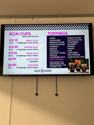 Menu photo 5 Açai Oasis Palm Springs, CA