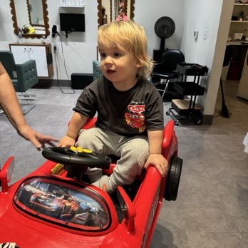 Sage Kids Salon - His hair before, I requested NO length be taken off the front - Kids Hair Salons Near Me - West Linn, Oregon
