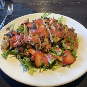 Local Goat - Strawberry chicken Strawberry Salad - New American Near Me - Pigeon Forge, Tennessee Local Goat - Strawberry chicken Strawberry Salad - New American Near Me - Pigeon Forge, Tennessee
