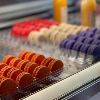 Paris 75 - a display of macarons in a pastry shop - Bakeries Near Me - Dublin, Ohio Paris 75 - a display of macarons in a pastry shop - Bakeries Near Me - Dublin, Ohio