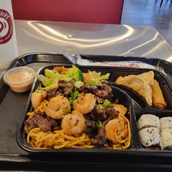 Quickway Japanese Hibachi - a tray of food - Teppanyaki Near Me - Timonium, Maryland Quickway Japanese Hibachi - a tray of food - Teppanyaki Near Me - Timonium, Maryland