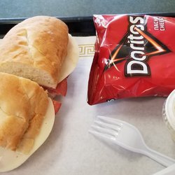517 Subs - Italian Sub with doritos and potatoe salad!