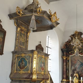 St. Richard - Kanzel und Nebenaltar - Landmarks & Historical Buildings Near Me - Otting, BY