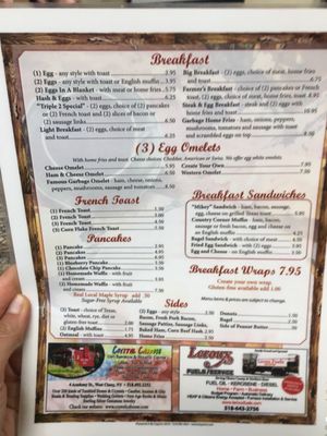 Menu photo 1 Country Corner Diner West Chazy, NY