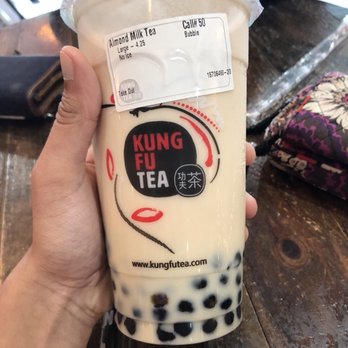 Kung Fu Tea - Kung Fu Tea Annandale - Almond Milk Tea with boba and no ice - Bubble Tea Near Me - Annandale, Virginia Kung Fu Tea - Kung Fu Tea Annandale - Almond Milk Tea with boba and no ice - Bubble Tea Near Me - Annandale, Virginia