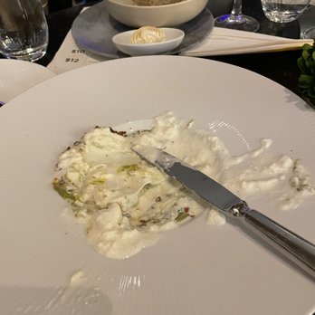 Queensyard - Burrata that you are supposed to eat with a spoon by itself. - Modern European Near Me - New York, New York Queensyard - Burrata that you are supposed to eat with a spoon by itself. - Modern European Near Me - New York, New York
