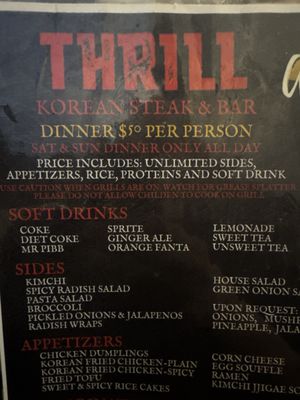 Menu photo 3 Thrill Korean Steak and Bar Sandy Springs, GA Menu photo 3 Thrill Korean Steak and Bar Sandy Springs, GA
