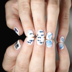 Raw Sugar Nails - Campbell Bros Surfboard Art Gel Nails