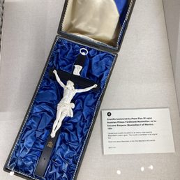 Beautiful ivory crucifix. A gift from the pope.