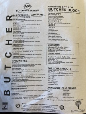 Menu photo 7 Butcher & Sprout Cuyahoga Falls, OH