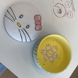 jar i painted hello kitty on, before being fired jar i painted hello kitty on, before being fired