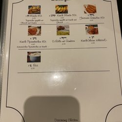 Dasarang - Menu