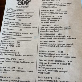 1958 Cafe - Menu - Cafes Near Me - Belgrade, Maine