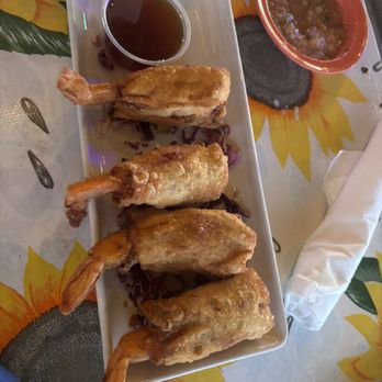 Hula Hut - Mexoniesian Shrimp Flautas - Tex-Mex Near Me - Austin, Texas