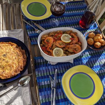 Iberia Restaurant - Paella for 2, cheese balls, tortilla and sangria - Tapas/Small Plates Near Me - Belmont, California