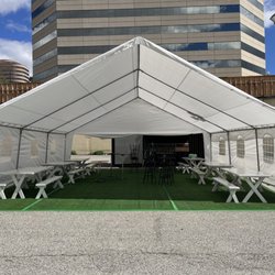 Parlani Party Rentals - 30ft Wide large tent for Long Beach event.