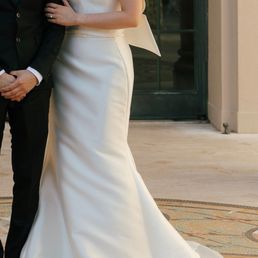 I bought this dress off the rack and Monique tailored it to fit me perfectly I bought this dress off the rack and Monique tailored it to fit me perfectly