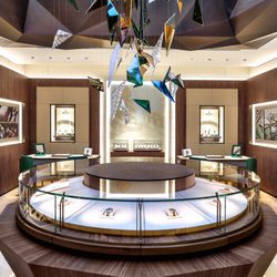 RABAT - Vitrina central del espacio Rolex en joyería RABAT de Barcelona