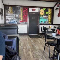 Broadway Diner - Dining area. Bright and very clean