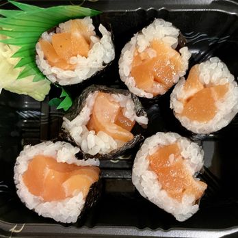 Sakana - 6 piece salmon roll (take out) - Sushi Bars Near Me - Somerset, New Jersey Sakana - 6 piece salmon roll (take out) - Sushi Bars Near Me - Somerset, New Jersey