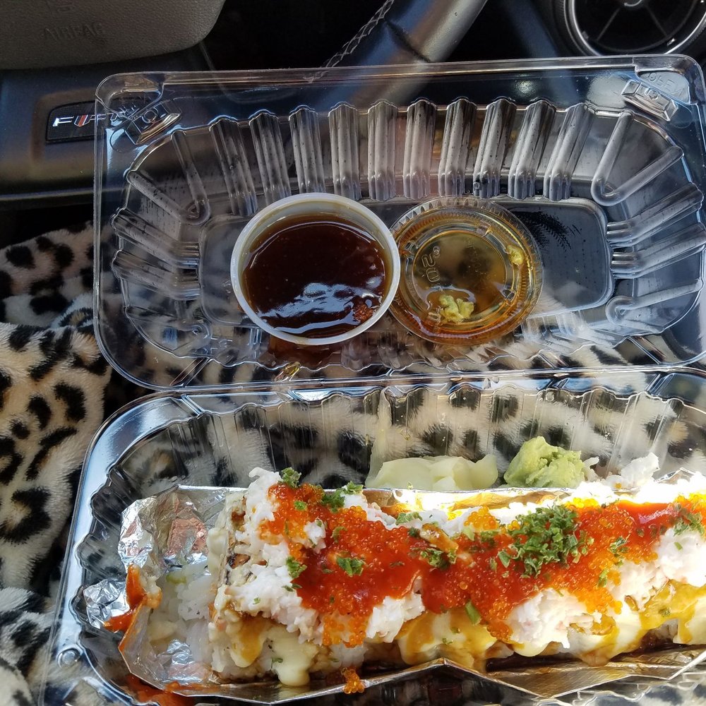 Yo Sushi - Lion Prince Roll..bad photo...it is soo delicious - Sushi Bars Near Me - Albany, California Yo Sushi - Lion Prince Roll..bad photo...it is soo delicious - Sushi Bars Near Me - Albany, California