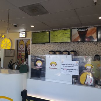Happy Lemon - no waiting inside the store. roped off at the order door to the left. entry only after you're called for your order - Bubble Tea Near Me - Sunnyvale, California Happy Lemon - no waiting inside the store. roped off at the order door to the left. entry only after you're called for your order - Bubble Tea Near Me - Sunnyvale, California