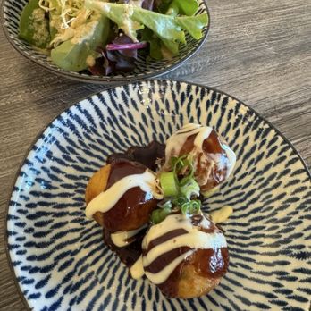 Curry Do - House salad, Takoyaki - Japanese Curry Near Me - Costa Mesa, California