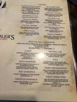 Menu photo 2 Fiddler's at Mayapple Golf Course Carlisle, PA