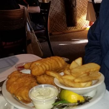 The Shack Riverfront - Our friends fish and chips. He enjoyed it. - Seafood Near Me - Palm Bay, Florida The Shack Riverfront - Our friends fish and chips. He enjoyed it. - Seafood Near Me - Palm Bay, Florida
