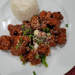 American Roadhouse Grill - Korean style hot and sweet sesame chicken