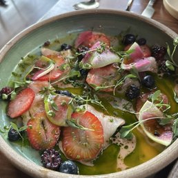 Hamachi crudo