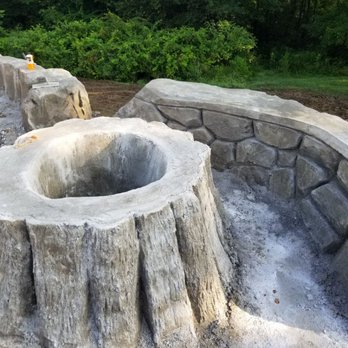 Anchor Exterior - Concrete fire pit carved to look like a tree stump - Masonry/Concrete Near Me - Blue Ash, Ohio Anchor Exterior - Concrete fire pit carved to look like a tree stump - Masonry/Concrete Near Me - Blue Ash, Ohio