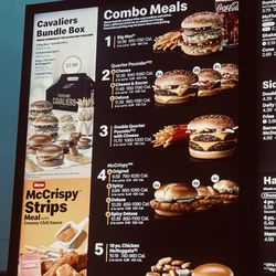 McDonald's - I haven't been to McDonalds's in so long. They have Cavaliers Bundle Box now!