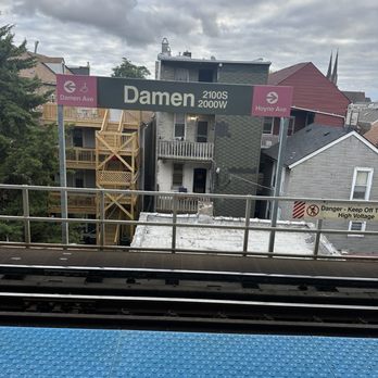 CTA Damen-Cermak Stop - Public Transportation Near Me - Chicago, Illinois CTA Damen-Cermak Stop - Public Transportation Near Me - Chicago, Illinois