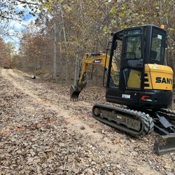 Elk Creek Construction - Getting ready to install a culvert on a steep driveway