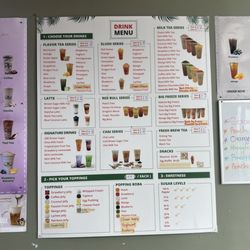 TA Boba Tea House - Main menu