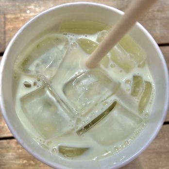 Ramones Bakery & Cafe - Harrison - Iced Matcha latte with melon (summer special) - Bakeries Near Me - Eureka, California Ramones Bakery & Cafe - Harrison - Iced Matcha latte with melon (summer special) - Bakeries Near Me - Eureka, California