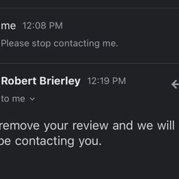 Robert apparently intends to harass me until I remove my review. Robert apparently intends to harass me until I remove my review.