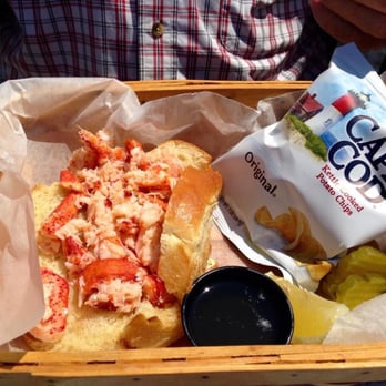 Shuckers - Warm Lobster Roll with clarified butter - Seafood Near Me - Woods Hole, Massachusetts Shuckers - Warm Lobster Roll with clarified butter - Seafood Near Me - Woods Hole, Massachusetts