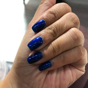 Trishy's Spatique - Shellac manicure - a week later! - Nail Salons Near Me - Houston, Texas Trishy's Spatique - Shellac manicure - a week later! - Nail Salons Near Me - Houston, Texas