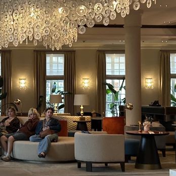 Hotel Taschenbergpalais Kempinski - My kids waiting "patiently" in the lobby - Hotels Near Me - Dresden, SN
