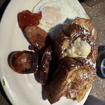 Jacks N Joe - French toast plate with Portuguese sausage - Breakfast & Brunch Near Me - Los Angeles, California Jacks N Joe - French toast plate with Portuguese sausage - Breakfast & Brunch Near Me - Los Angeles, California