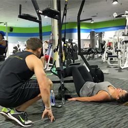 Personal training with the TRX!