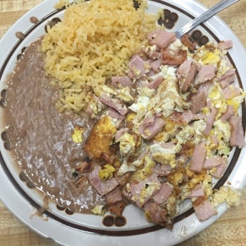 Taqueria La Princesa - Huevos con jamon!!! My personal fav. Because I love breakfast - Mexican Near Me - La Puente, California