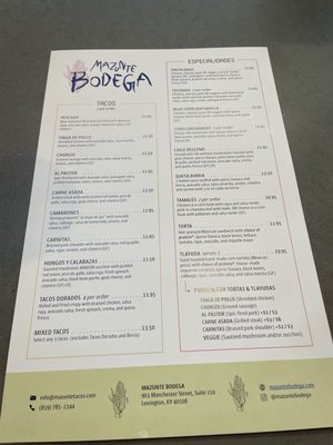 Menu photo 4 Mazunte Bodega - Lexington Lexington, KY Menu photo 4 Mazunte Bodega - Lexington Lexington, KY