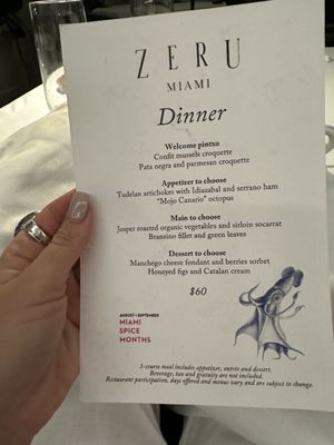 Menu photo 2 Casa Zeru Miami, FL