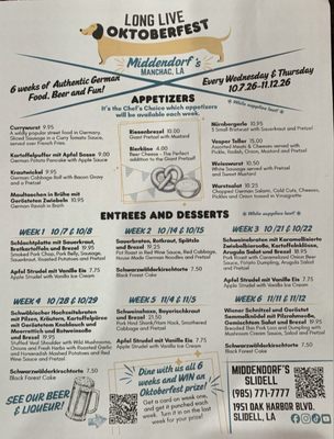 Menu photo 3 Middendorfs - Slidell Slidell, LA