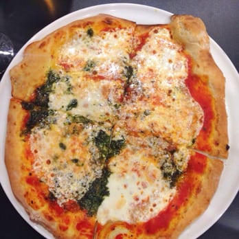 Lucky's Puccias - Margherita with pesto - Sandwiches Near Me - Austin, Texas Lucky's Puccias - Margherita with pesto - Sandwiches Near Me - Austin, Texas
